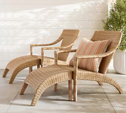 Huntington Wicker Outdoor Adirondack Ottoman