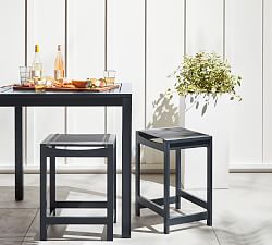 Indio Metal &amp; Mesh Outdoor Stools, Set of 2