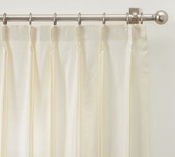 Open Box: Dupioni Silk Pinch Pleat Curtain