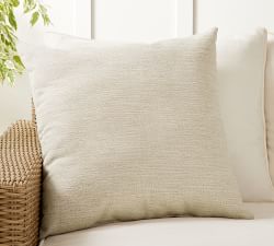 Open Box: Sunbrella® Headland Textured Solid Outdoor Pillow