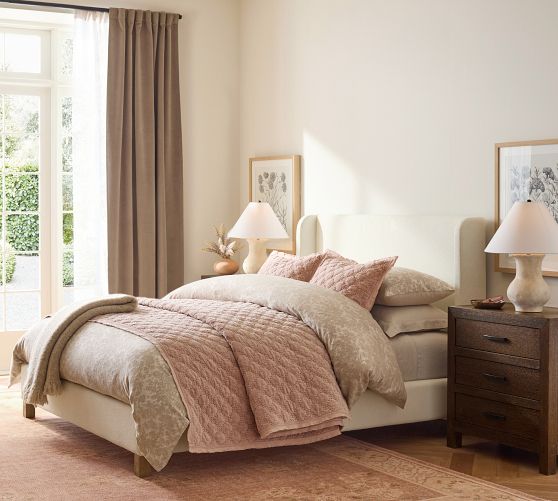Velvet Lattice Handcrafted Quilt | Pottery Barn