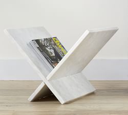 White Marble Magazine Holder
