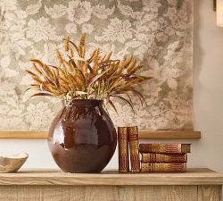 Brown Glazed Terracotta Vase