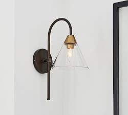 Claremont Flared Glass Sconce (16'')