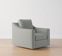 Open Box: Cameron Slope Arm Swivel Chair