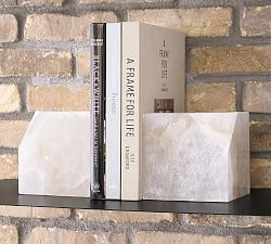 Oversized Stone Cube Bookends - Set of 2