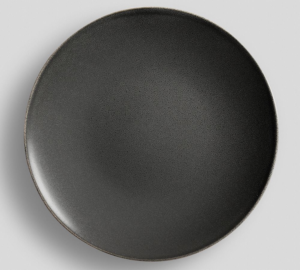 Mason Stoneware Dinner Plates - Set of 4 - Set of 4 - Matte Charcoal