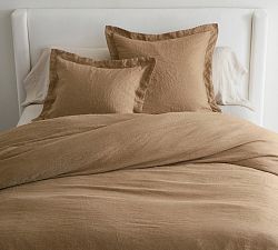 Open Box: Belgian Flax Linen Duvet, Twin/Twin XL - Bronze