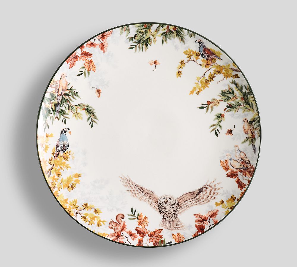 Fantastical Forest Stoneware Chargers - Set of 4