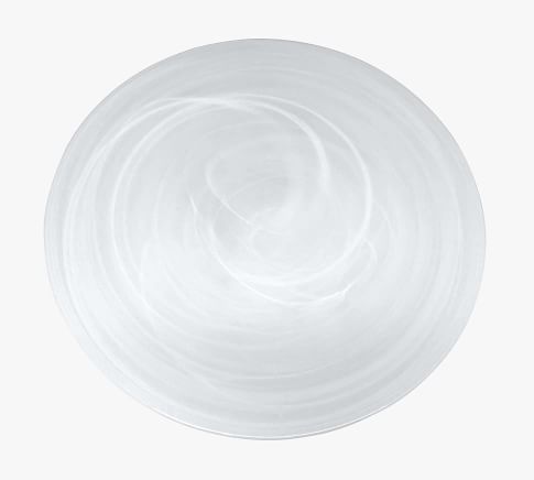 Alabaster Glass Charger Plates - Set of 4