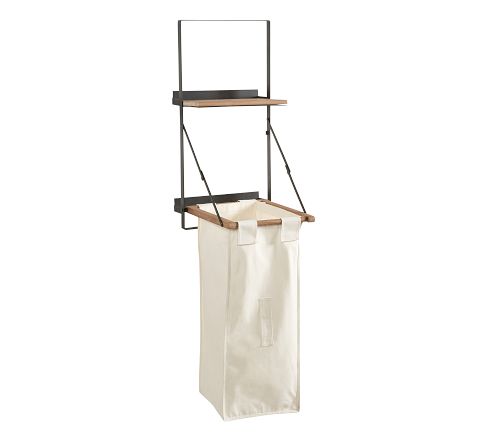 Trenton Laundry Bag Holder and Shelf