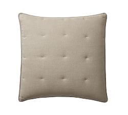 Open Box: Belgian Flax Linen Comforter Sham, Euro - Set of 2 - Dark Flax