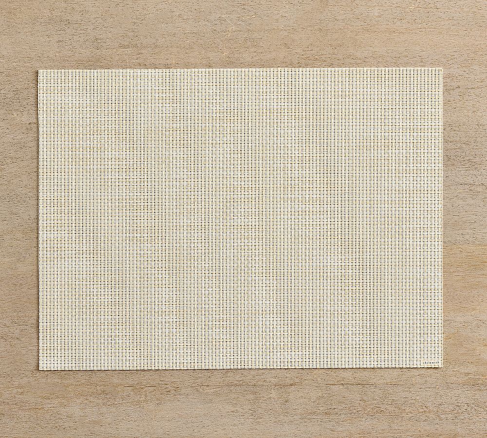 Chilewich Baketweave Vinyl Placemats - Set of 4 - Set of 4 - Khaki