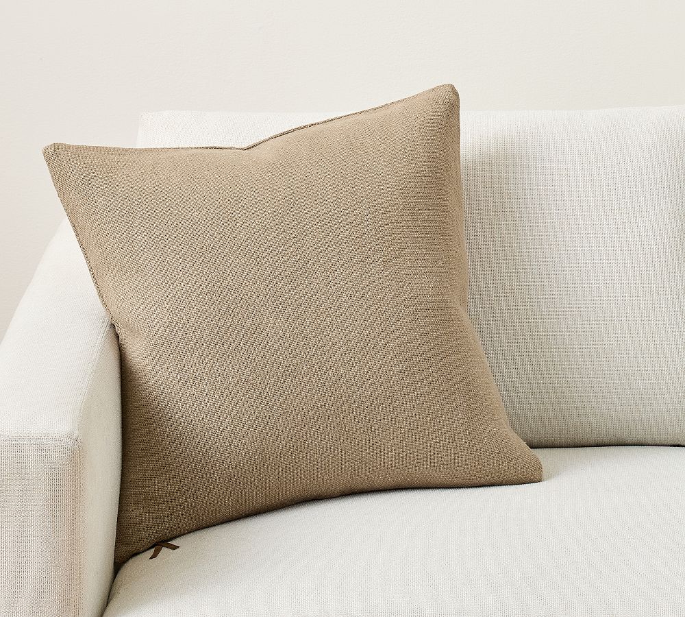 Everyday Linen Pillow - 20", Mocha