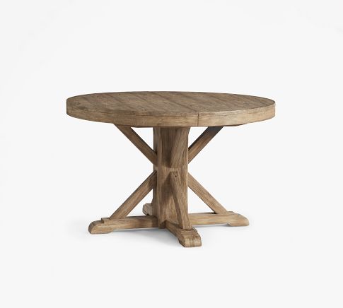 Benchwright Extendable Pedestal Dining Table