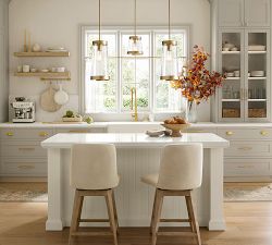 Elizabeth Glass Drum Pendant (8")