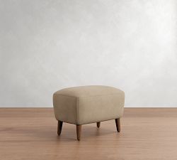 Olivia Leather Ottoman
