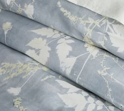 Shadow Floral Percale Duvet Cover