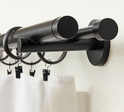 Standard Modern Hardware Double Rod with Hidden Connection Bracket