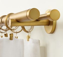 Standard Modern Hardware Double Rod with Hidden Connection Bracket