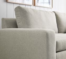 Big Sur Square Arm Return Bumper Sectional (114"&ndash;146")