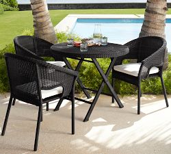 Palmetto Wicker Stackable Outdoor Dining Armchair