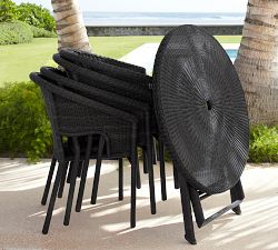 Palmetto Wicker Stackable Outdoor Dining Armchair