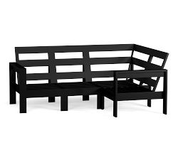 Malibu Metal 4-Piece Outdoor Sectional (85")