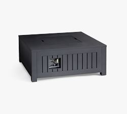 Indio Metal Square Fire Pit Table with Lid (36")