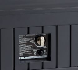 Indio Metal Square Fire Pit Table with Lid (36")