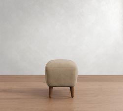 Olivia Leather Ottoman