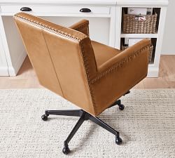 Tyler Leather Swivel Desk Chair