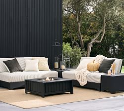 Malibu Metal Platform 5-Piece Outdoor Sectional Set - Thumbnail 5