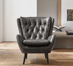 Wells Tufted Leather Chair