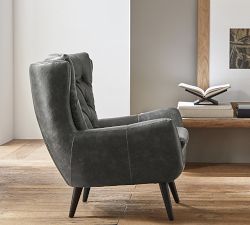 Wells Tufted Leather Chair