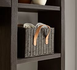 Austin Woven Utility Basket - Distressed Black