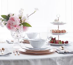 Monique Lhuillier Juliana Scalloped Three Tiered Stand