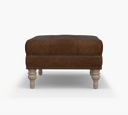 Martin Leather Ottoman