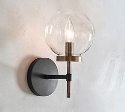 Camryn Glass Globe Sconce (11"')