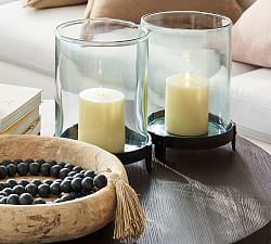 Luca Bronze Hurricane Candle Holder