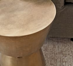 Shae Round Metal Accent Table (13.5")