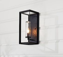 Sonora Outdoor Clear Glass Sconce (16'')