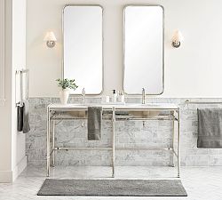 Everson 66" Metal Double Sink Vanity by Michael Graves Design