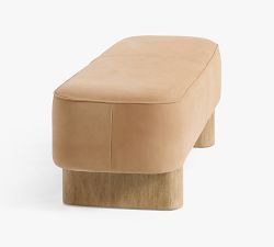 Camryn Leather Bench (56.5")