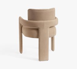 Modern Farmhouse Fully Leather Armchair - Thumbnail 5