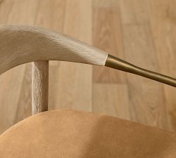 Laguna Leather Metal Stool