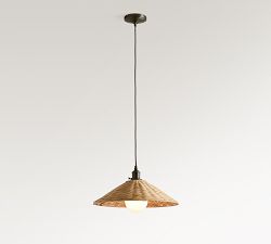 Flared Woven Cord Pendant (18")