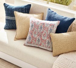 Aubrey Paisley Printed Outdoor Pillow