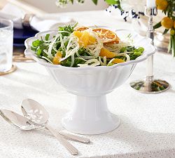 Monique Lhuillier Juliana Scalloped Footed Serving Bowl