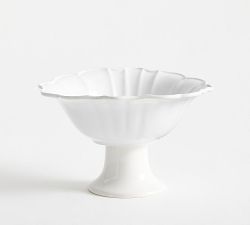 Monique Lhuillier Juliana Scalloped Footed Serving Bowl